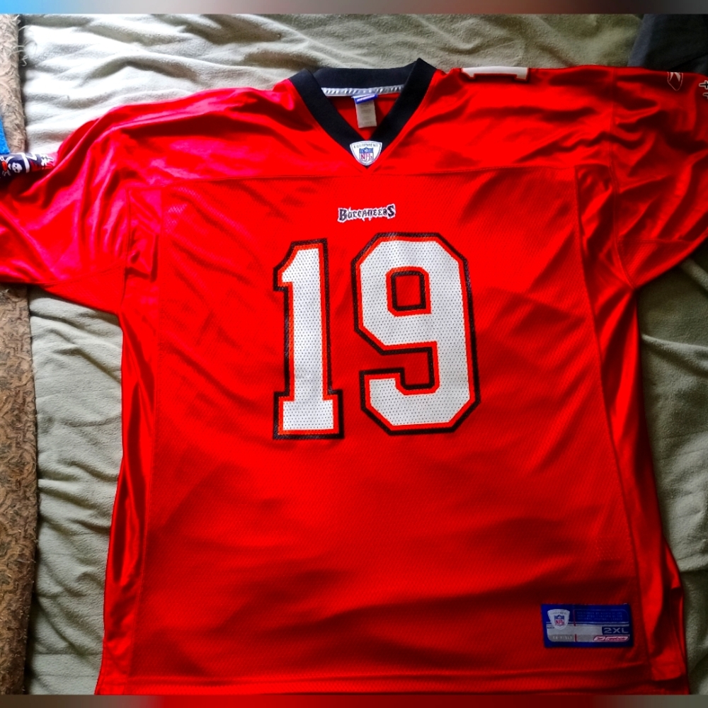 Keyshawn Johnson Reebok Tampa Bay Buccaneers NFL Jersey 2XL EUC
